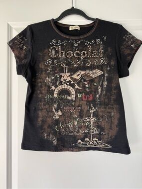 Cactus Black Graphic 'Chocolat' Short Sleeve Tee